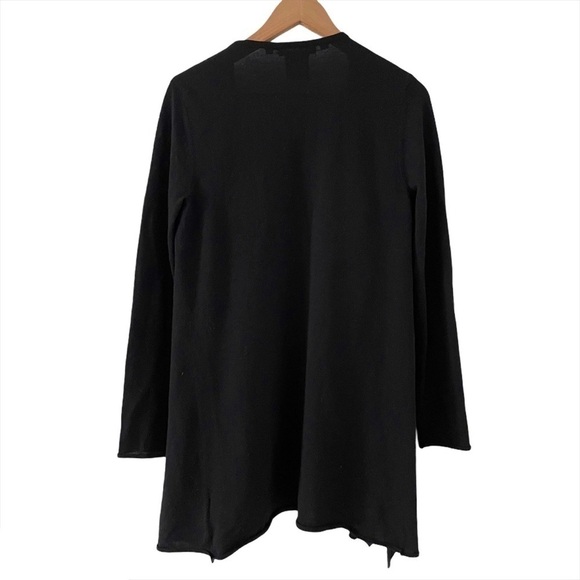 Tory Burch Wool Knit Ruffled Trim Long Cardigan - Picture 5 of 7